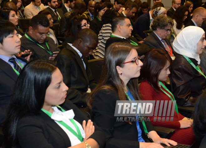 Youth Forum kicks off in Baku as part of 7th UNAOC Global Forum. Azerbaijan, Baku, 25 apr. 2016